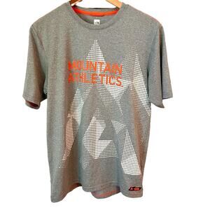 The North Face T-Shirt Men’s Small Short Sleeve Gray Orange Mountain Athletics
